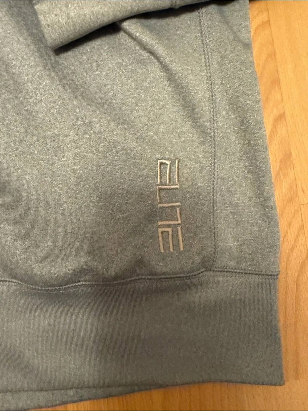 Jordan Gray Full-Zip Hoodie with Carolina Blue Accents